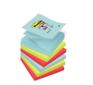 Karteczki samoprzylepne Post-it Super Sticky Z-Notes Miami 76x76mm 6x90k