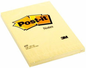 Karteczki samoprzylepne Post-it Pico zółte 102x152mm 100k