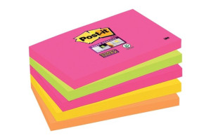 Karteczki samoprzylepne Post-it® Super Sticky, Kapsztad, 76 x  127 mm, 5 bl