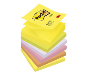 Karteczki samoprzylepne Post-it Z-Notes neonowe kolory 76x76mm 6x100k