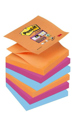 Karteczki samoprzylepne Post-it Super Sticky Z-Notes Bangkok 76x76mm 6x90k