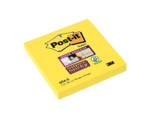 Karteczki samoprzylepne Post-it Super Sticky intensywne żółte 76x76mm 90k
