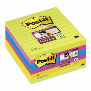 Karteczki samoprzylepne Post-it® Super Sticky XL Marrakesz w linię 101x101