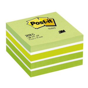 Karteczki samoprzylepne Post-it kostka zielona 76x76mm 450k