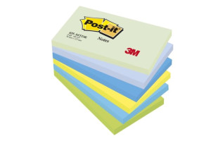 Karteczki samoprzylepne Post-it marzycielskie kolory 76x127mm 6x100k