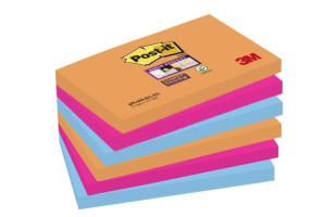 Karteczki samoprzylepne Post-it® Super Sticky, Bangkok, 76x127 mm, 6 bloczk