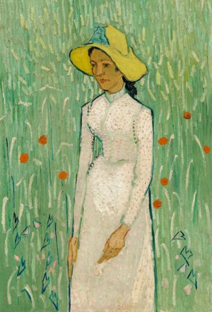 Girl in White, Vincent van Gogh - plakat 20x30 cm