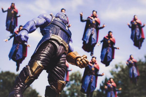 Marvel Thanos vs Doctor Strange - plakat 29,7x21 cm