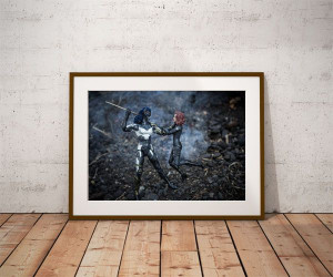 Proxima Midnight vs Black Widow - plakat 84,1x59,4 cm