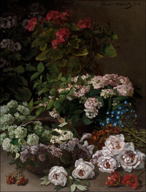 Spring Flowers, Claude Monet - plakat 20x30 cm