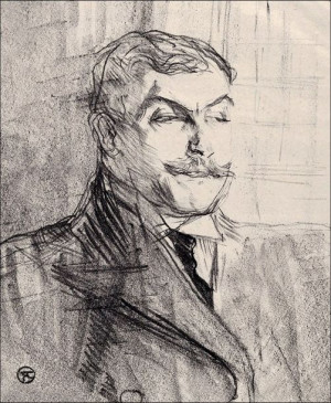 Lucien Guitry, Henri de Toulouse-Lautrec - plakat 21x29,7 cm