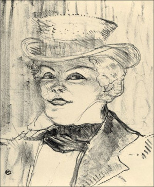 Madame Réjane, Henri de Toulouse-Lautrec - plakat 60x80 cm