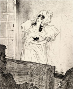 Miss May Belfort (Medium Plate), Henri de Toulouse-Lautrec - plakat 40x60 c