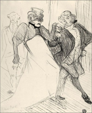 Réjane and Galipaux, in Madame Sans Géne, Henri de Toulouse-Lautrec - plaka