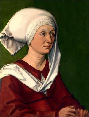 Portrait of Barbara, Albrecht Durer - plakat 40x60 cm