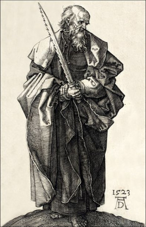 Saint Simon, Albrecht Durer - plakat 40x60 cm