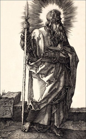 Saint Thomas, Albrecht Durer - plakat 20x30 cm