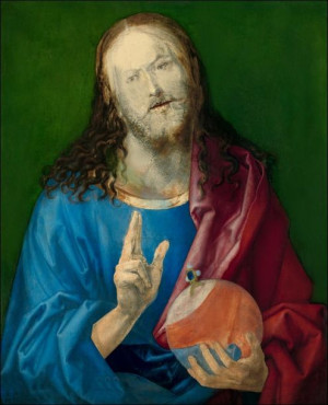 Salvator Mundi, Albrecht Durer - plakat 60x80 cm