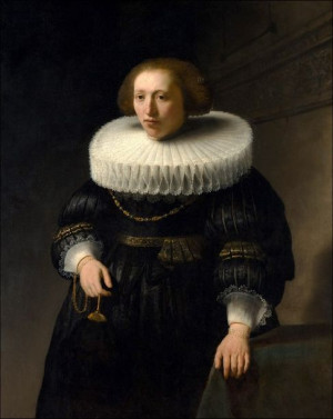 Portrait of a Woman, probably a Member of the Van Beresteyn Family, Rembran