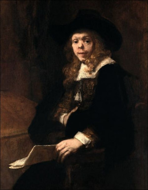 Portrait of Gerard de Lairesse, Rembrandt - plakat 30x40 cm
