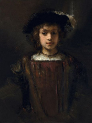 Rembrandt_s Son Titus (1641–1668), Rembrandt - plakat 20x30 cm
