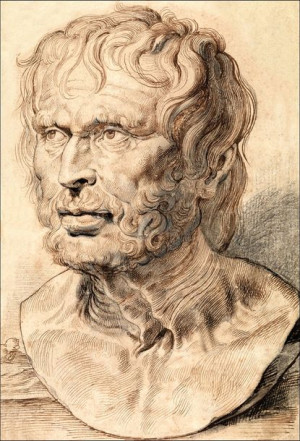 Bust of Pseudo Seneca, Rubens - plakat 40x60 cm