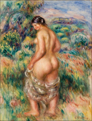 Standing Bather, Pierre-Auguste Renoir - plakat 42x59,4 cm