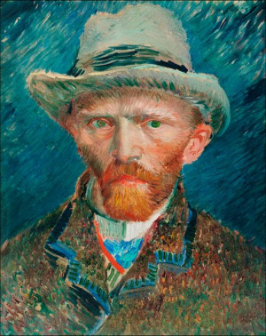 Self-portrait, Vincent Van Gogh - plakat 60x80 cm