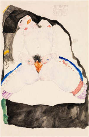 Observed in a Dream, Egon Schiele - plakat 61x91,5 cm
