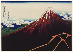 Sanka Hakuu, Hokusai - plakat 30x20 cm