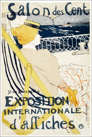 Salon des Cent poster, Henri De Toulouse-Lautrec - plakat 61x91,5 cm