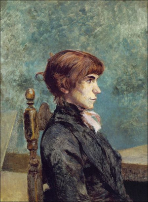 Portrait of Jeanne Wenz, Henri De Toulouse-Lautrec - plakat 20x30 cm