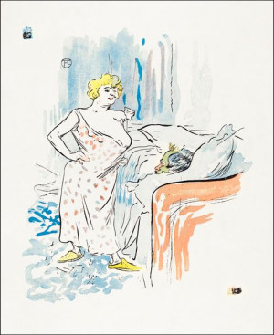 Man and Woman print in high resolution, Henri De Toulouse-Lautrec - plakat