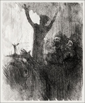 Schlomé Fuss à la Synagogue, Henri De Toulouse-Lautrec - plakat 61x91,5 cm