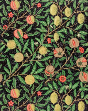 Fruit pattern, William Morris - plakat 30x40 cm