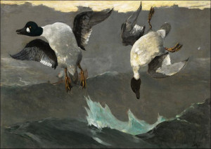 Right and Left, Winslow Homer - plakat 50x40 cm