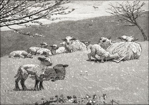 Spring Lamb, Winslow Homer - plakat 29,7x21 cm