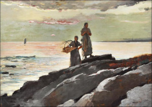 Saco Bay, Winslow Homer - plakat 80x60 cm