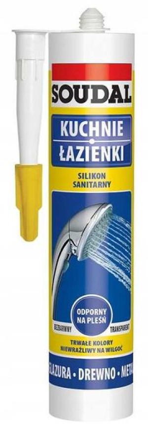 SOUDAL Silikon sanitarny biały 280 ml