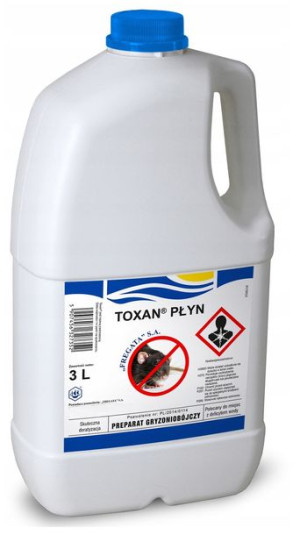 Toxan Płyn Trutka Na Myszy, Szczury 3l