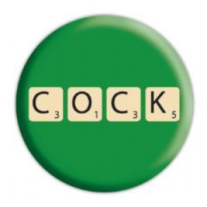 Cock - przypinka Średnica 2,5 cm