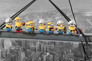 Minionki na belce - plakat 91,5x61 cm