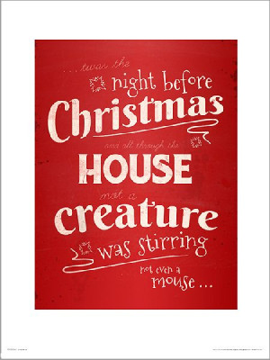 Christmas Mouse - plakat premium 30x40 cm