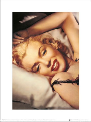 Marilyn Monroe Pillow - plakat premium 30x40 cm