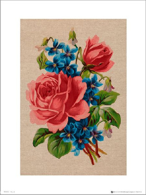 Vintage Flowers Bunch - plakat premium 30x40 cm