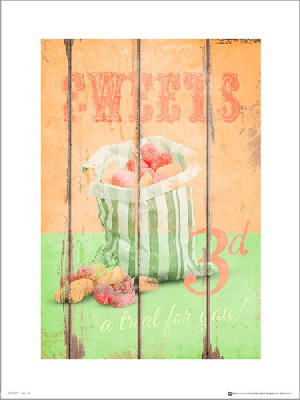 Vintage Sweets - plakat premium 30x40 cm
