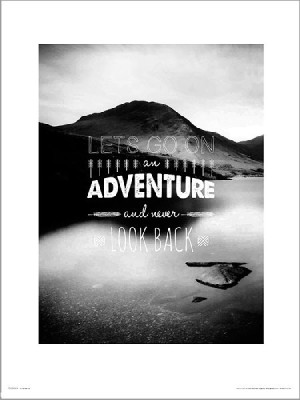 Adventure Lets Go - plakat premium 30x40 cm