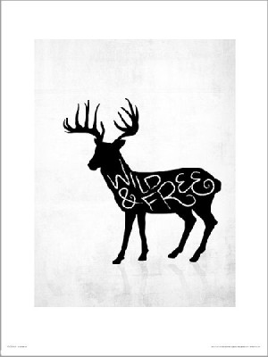 Wild Free Jeleń - plakat premium 30x40 cm