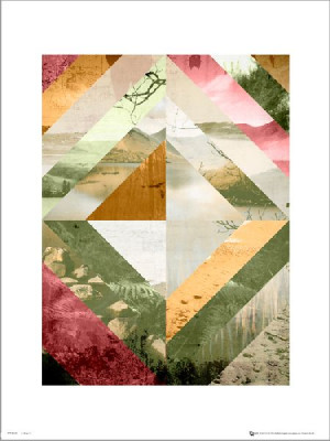 Abstract Wilderness Pink - plakat premium 30x40 cm