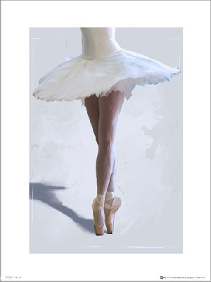 Balerina Legs - plakat premium 30x40 cm